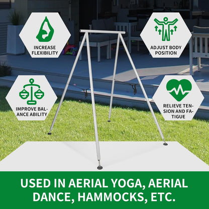 9.6 FT Portable Stand Yoga Swing Stand 551 LBS Aerial Yoga Frame Yoga