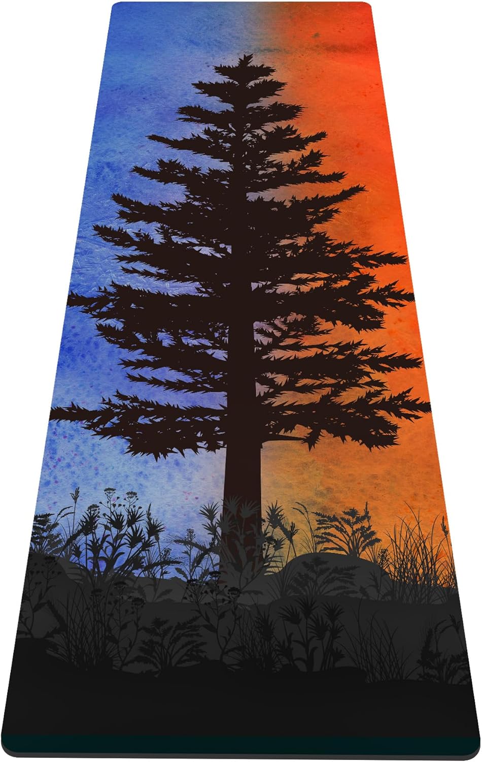 nuveti Yoga Mat Print Extra Thick TPE Non Slip Fitness Exercise Mat with Carrying Bag,72"x24" Extra Thick 6MM Exercise & Workout Mat for Yoga, Pilates Fitness and Floor Exercises - Colors B