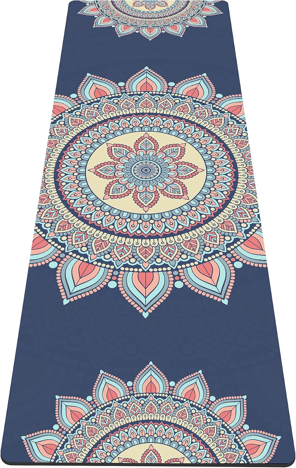 nuveti Yoga Mat Print Extra Thick TPE Non Slip Fitness Exercise Mat with Carrying Bag,72"x24" Extra Thick 6MM Exercise & Workout Mat for Yoga, Pilates Fitness and Floor Exercises - Colors B