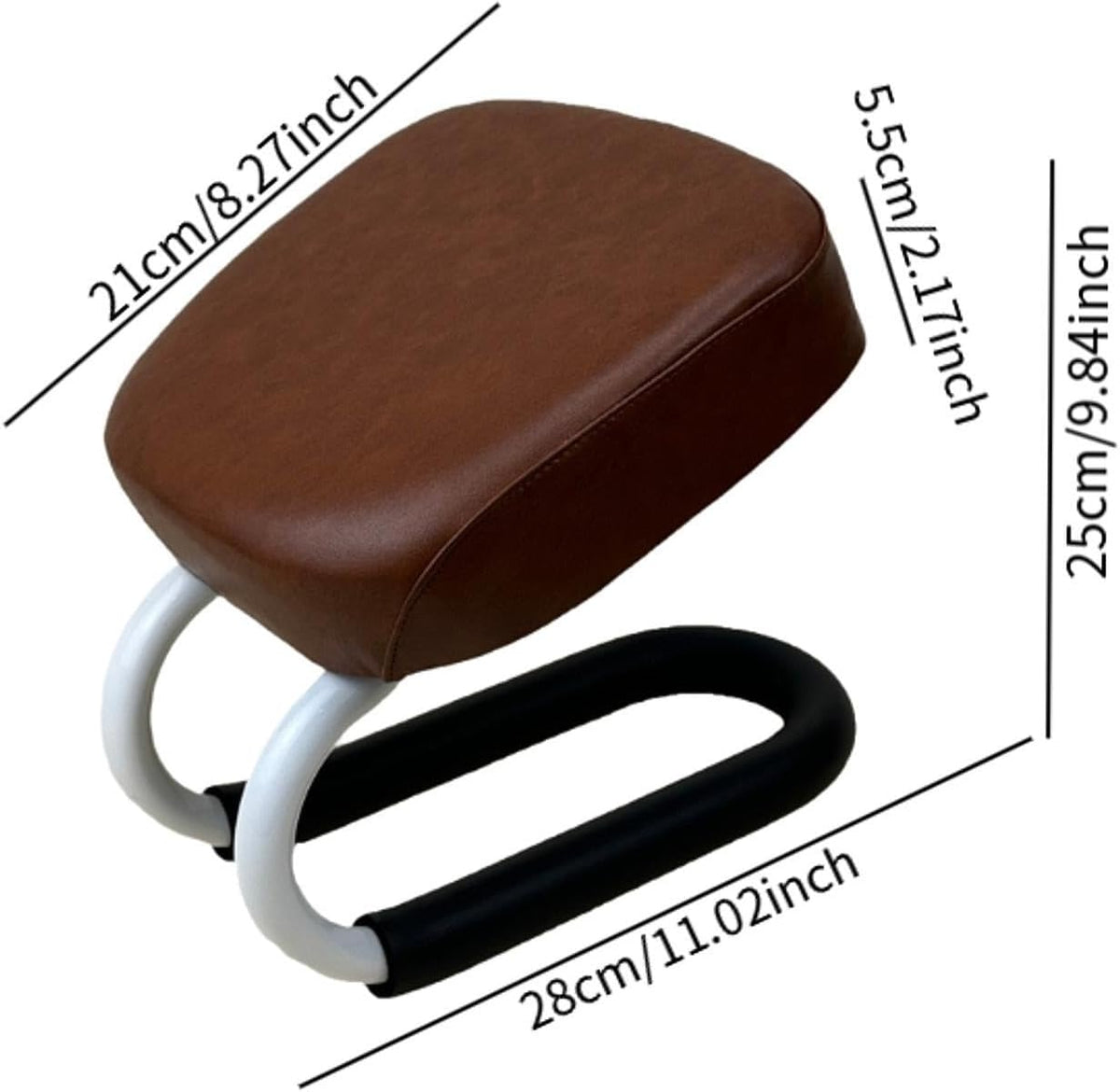Kneeling Meditation Stool Adjustable Birthday Gift Anti Slip Comfortable Seat Prayer Stool for Yoga Praying Home Women, Style A Brown