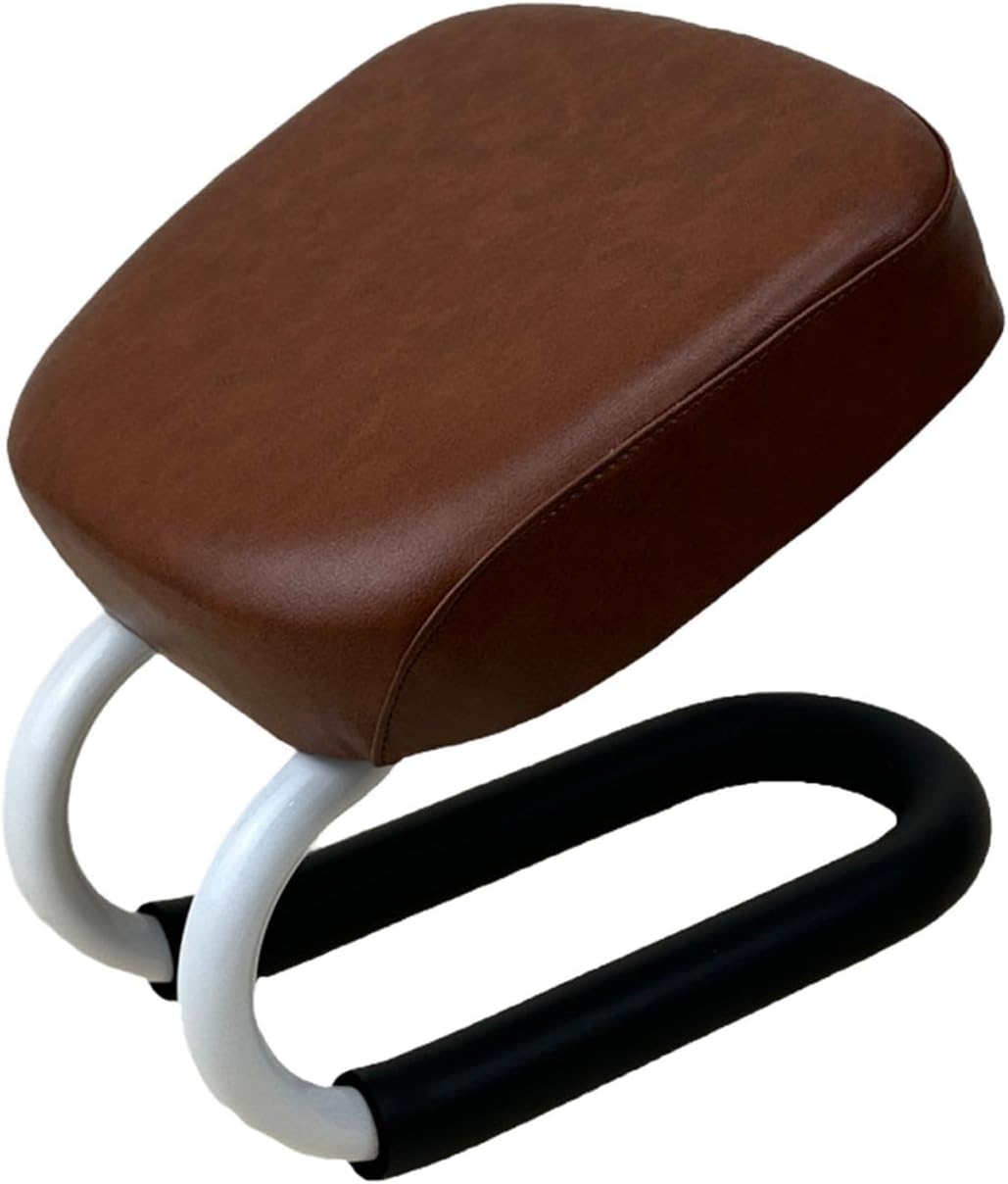 Kneeling Meditation Stool Adjustable Birthday Gift Anti Slip Comfortable Seat Prayer Stool for Yoga Praying Home Women, Style A Brown