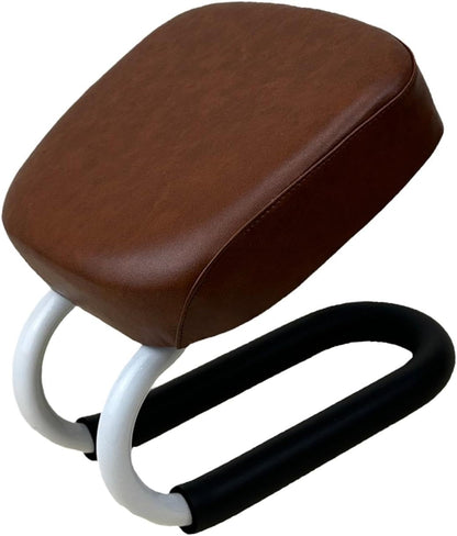 Kneeling Meditation Stool Adjustable Birthday Gift Anti Slip Comfortable Seat Prayer Stool for Yoga Praying Home Women, Style A Brown