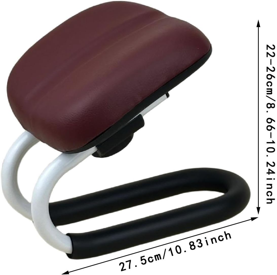 Kneeling Meditation Stool Adjustable Birthday Gift Anti Slip Comfortable Seat Prayer Stool for Yoga Praying Home Women, Style A Brown