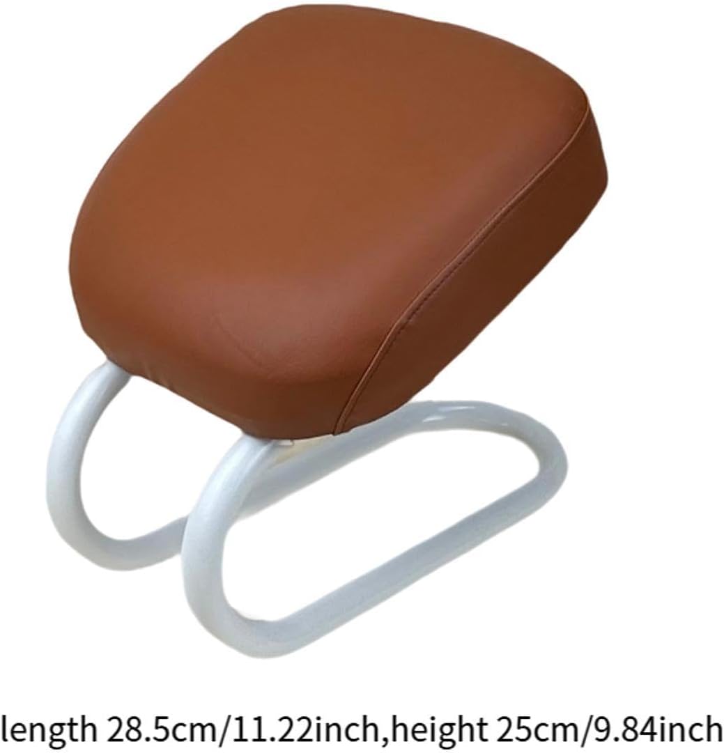 Kneeling Meditation Stool Adjustable Birthday Gift Anti Slip Comfortable Seat Prayer Stool for Yoga Praying Home Women, Style A Brown