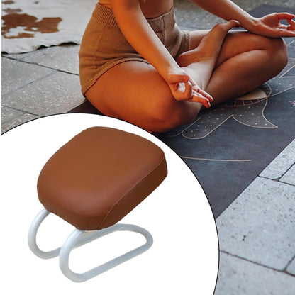 Kneeling Meditation Stool Adjustable Birthday Gift Anti Slip Comfortable Seat Prayer Stool for Yoga Praying Home Women, Style A Brown