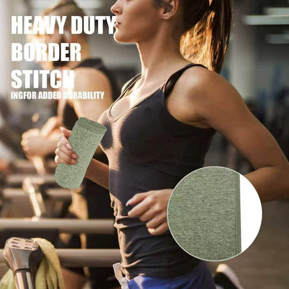Microfiber Quick Dry Gym Towel, Lint Free Odor-Free Absorbent Fiber, Fast Drying, Men & Women Workout Gear for Body Sweat, Working Out, Towels (Grey, 5Pack - 16 * 27Inch)