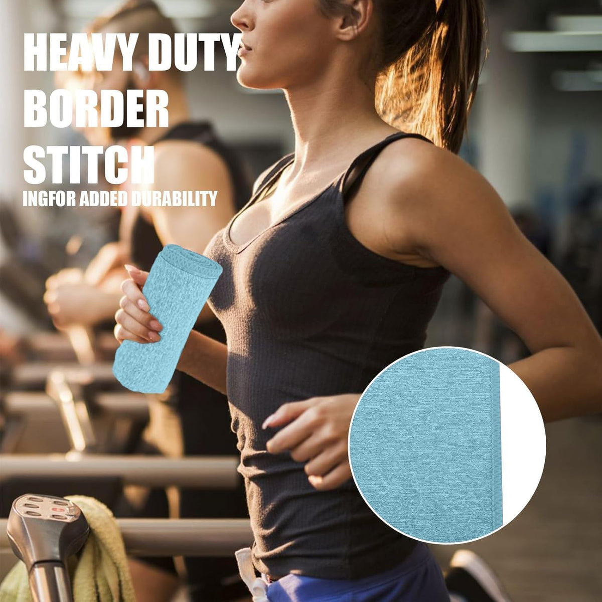 Microfiber Quick Dry Gym Towel, Lint Free Odor-Free Absorbent Fiber, Fast Drying, Men & Women Workout Gear for Body Sweat, Working Out, Towels (Grey, 5Pack - 16 * 27Inch)