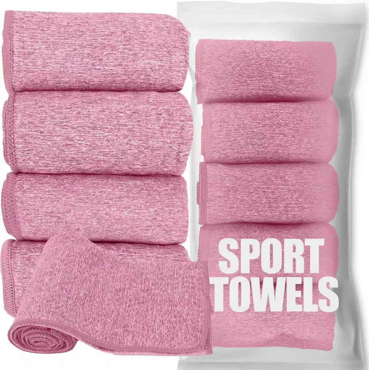 Microfiber Quick Dry Gym Towel, Lint Free Odor-Free Absorbent Fiber, Fast Drying, Men & Women Workout Gear for Body Sweat, Working Out, Towels (Grey, 5Pack - 16 * 27Inch)