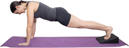 Adjustable 13" Foam Incline Slant Boards 4pc set - Professional Large Yoga Foam Wedge for Leg, Calf, Ankle, and Foot Stretching