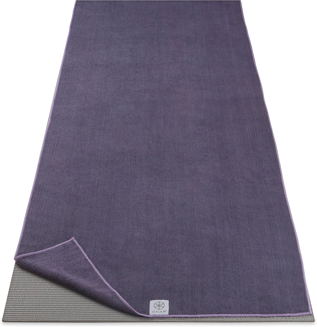 Yoga Mat Towel, Non-Slip Microfiber, Hot Yoga (Heron Lilac)