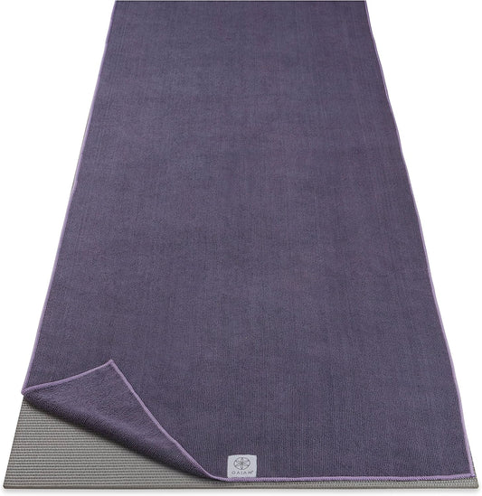 Yoga Mat Towel, Non-Slip Microfiber, Hot Yoga (Heron Lilac)