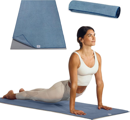 Yoga Mat Towel, Non-Slip Microfiber, Hot Yoga (Heron Lilac)