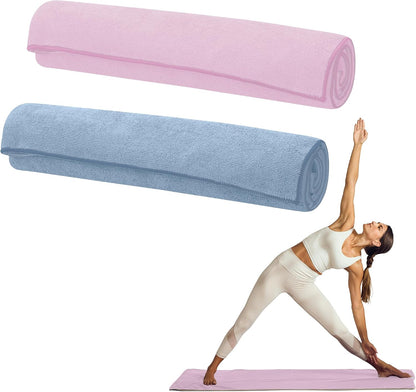 Yoga Mat Towel, Non-Slip Microfiber, Hot Yoga (Heron Lilac)