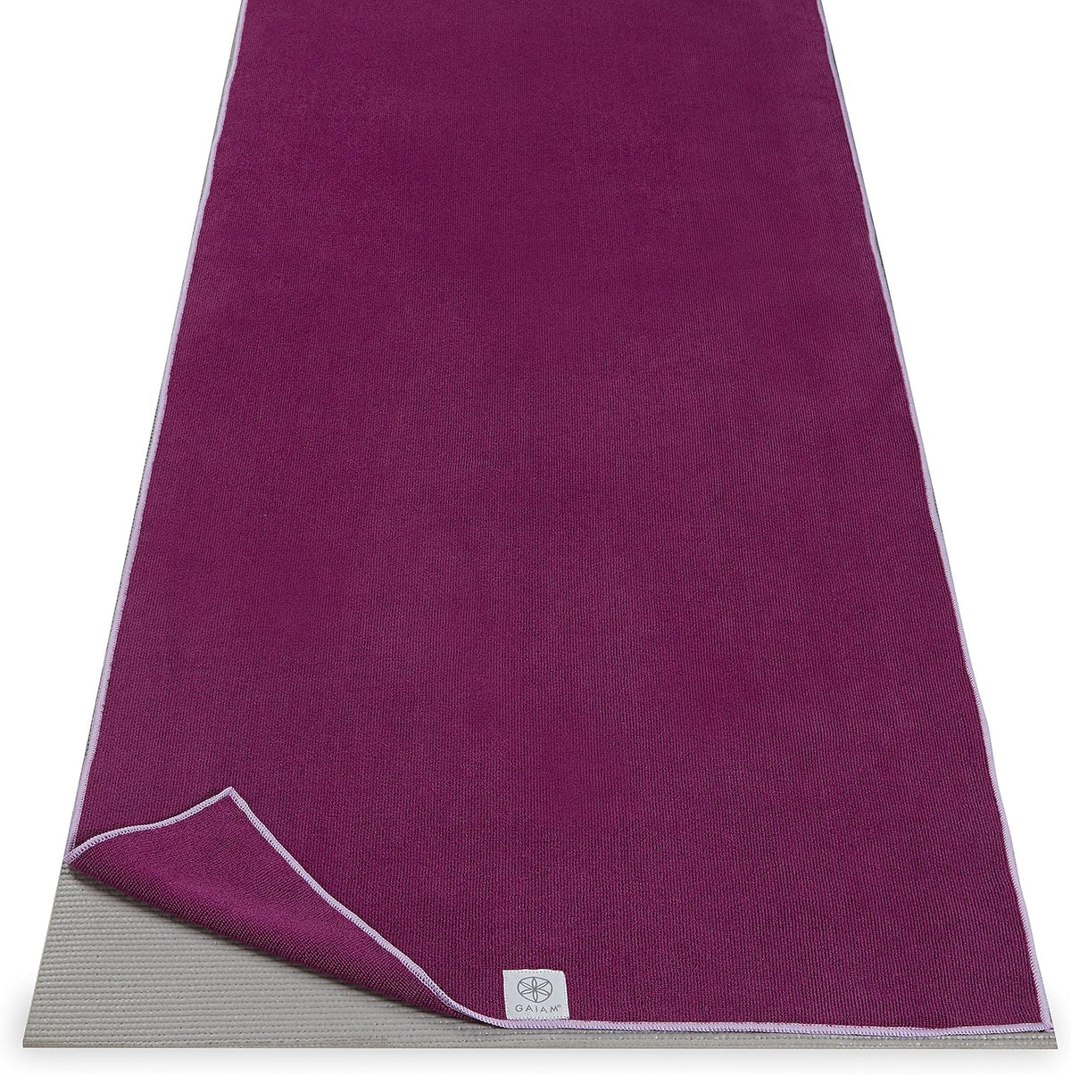 Yoga Mat Towel, Non-Slip Microfiber, Hot Yoga (Heron Lilac)