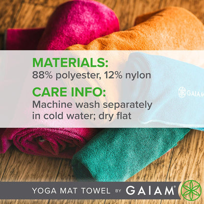 Yoga Mat Towel, Non-Slip Microfiber, Hot Yoga (Heron Lilac)