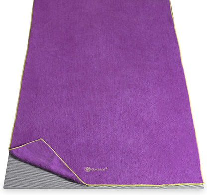 Yoga Mat Towel, Non-Slip Microfiber, Hot Yoga (Heron Lilac)