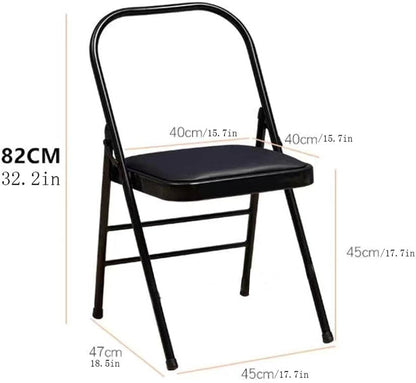 Iyengar Yoga Chair,Pilates Chair,Yoga Inversion Chair,Backless Yoga Chair Prop,Home Exercises Reinforced Design, Pink-82cm×45cm