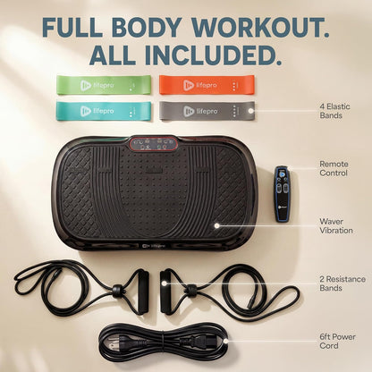 Waver Vibration Plate Exercise Machine with 99 Speeds & 10 Presets