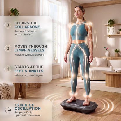 Waver Vibration Plate Exercise Machine with 99 Speeds & 10 Presets