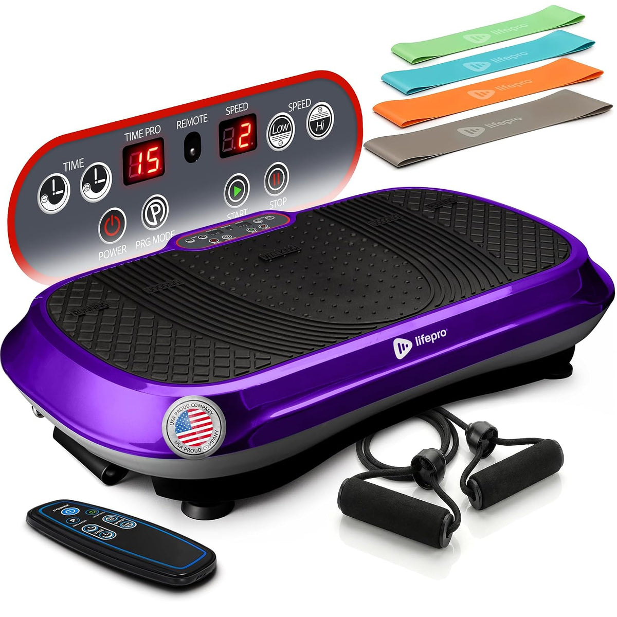Waver Vibration Plate Exercise Machine with 99 Speeds & 10 Presets