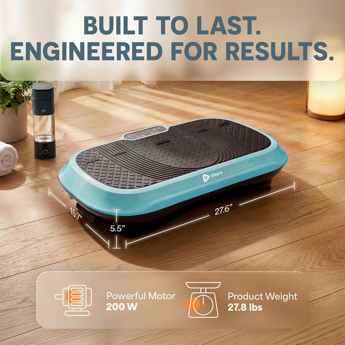 Waver Vibration Plate Exercise Machine with 99 Speeds & 10 Presets