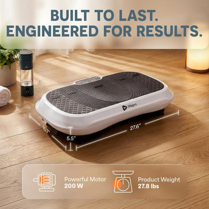 Waver Vibration Plate Exercise Machine with 99 Speeds & 10 Presets
