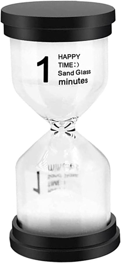 Sand Timer, Sand Timers Colorful 1/3/5/10/15/30 Minutes Sandglass Timer with Protective Cover for Classroom Home Office Cooking (Pack of 6) Multicolor