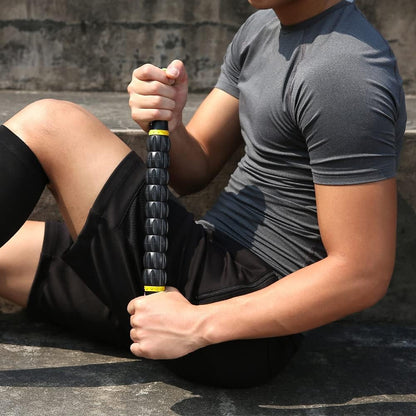 Muscle Roller Stick for Athletes- Body Massage Sticks Tools Massager for Relief Muscle Soreness,Cramping and Tightness,Help Legs and Back Recovery,Black Green