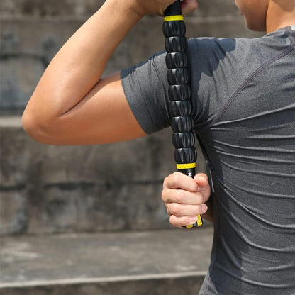 Muscle Roller Stick for Athletes- Body Massage Sticks Tools Massager for Relief Muscle Soreness,Cramping and Tightness,Help Legs and Back Recovery,Black Green