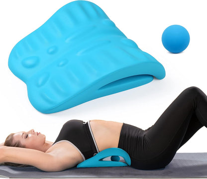 Back Stretcher for Back Pain Relief, Back Stretching Cushion, Chronic Lumbar Support Pillow Helps with Spinal Stenosis, Herniated Disc and Sciatica Nerve Pain Relief Lumbar Stretcher
