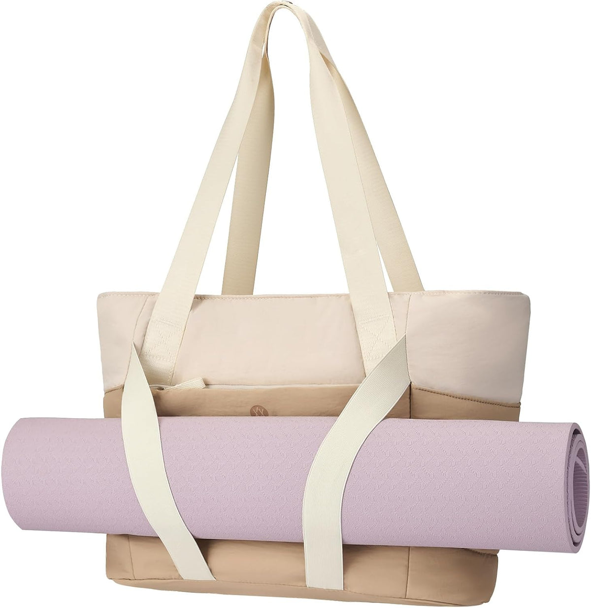 Axcone Women's Yoga Tote Bag with Luggage Sleeve & Mat Straps - Gym Work Bag for Office, Commute, Sports,Travel