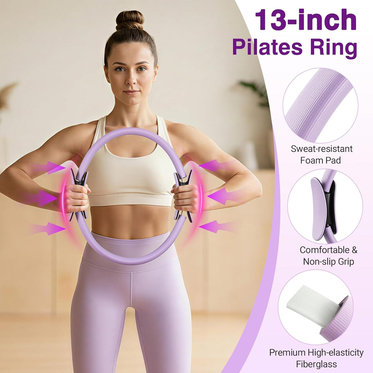 Home Pilates Kit Home Workout Essentials Set for Women Full-Body Exercise