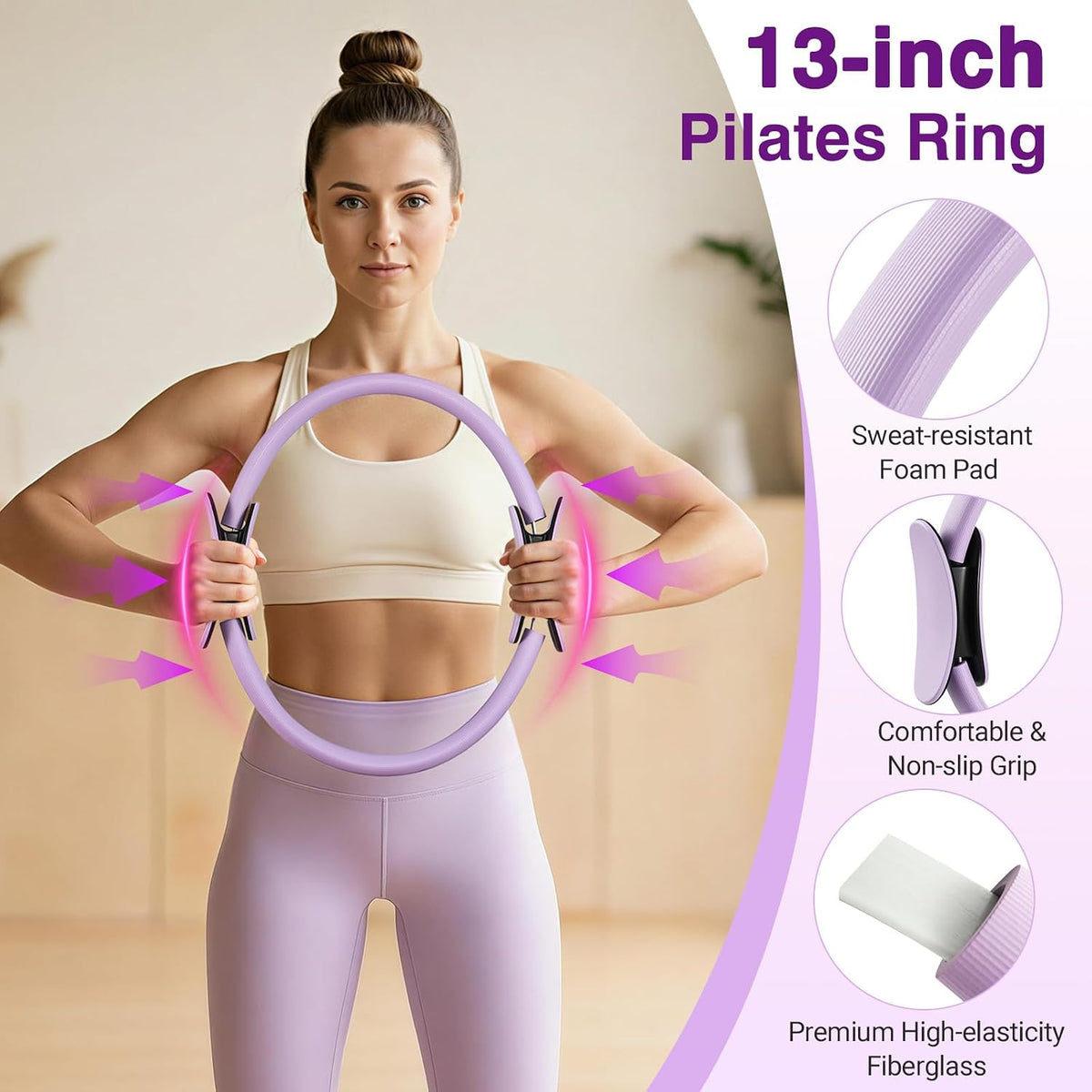 Home Pilates Kit Home Workout Essentials Set for Women Full-Body Exercise