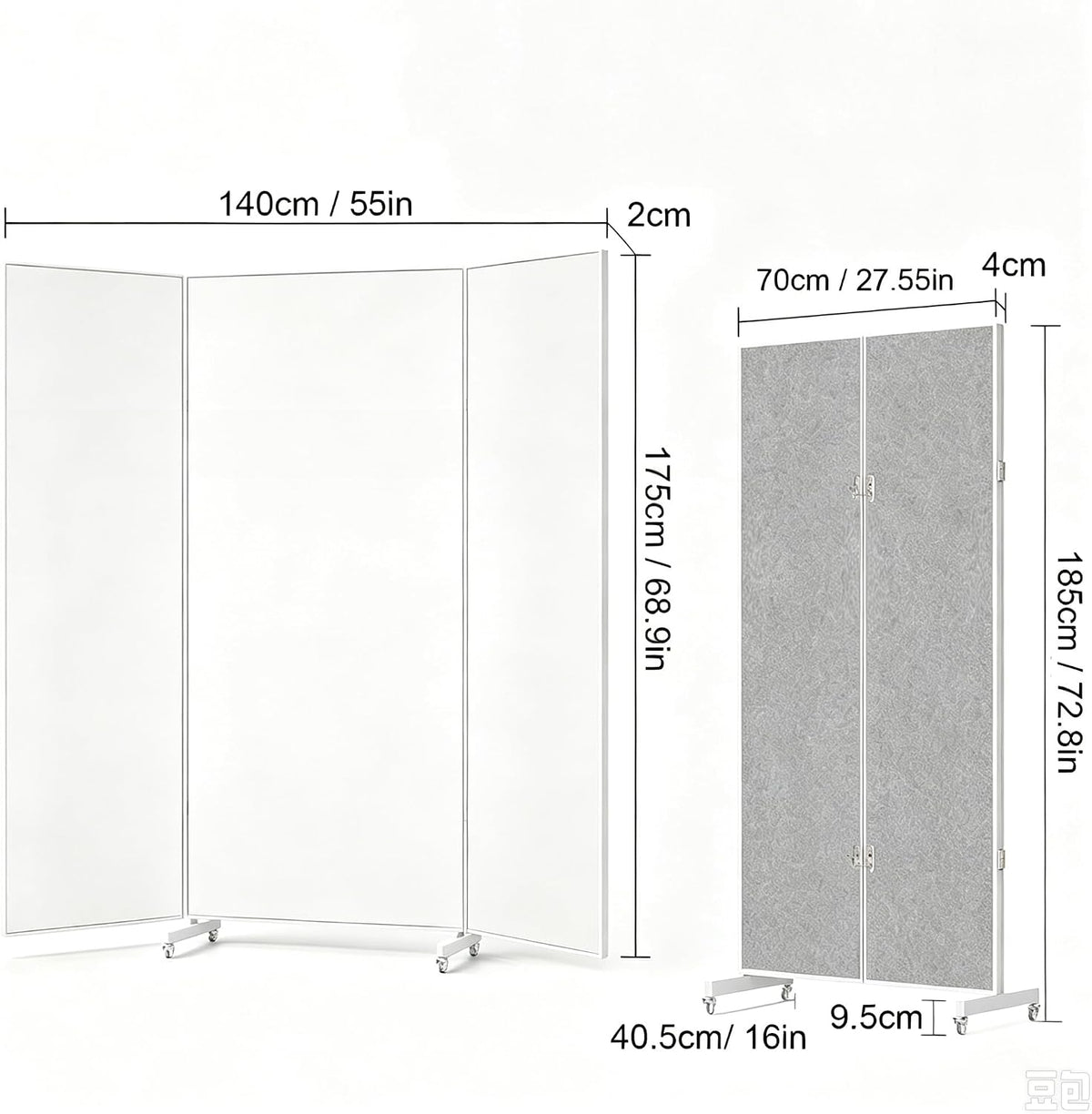 67"x20" Full Length Floor Mirror with Wheels,Glassless Shatterproof Mirror