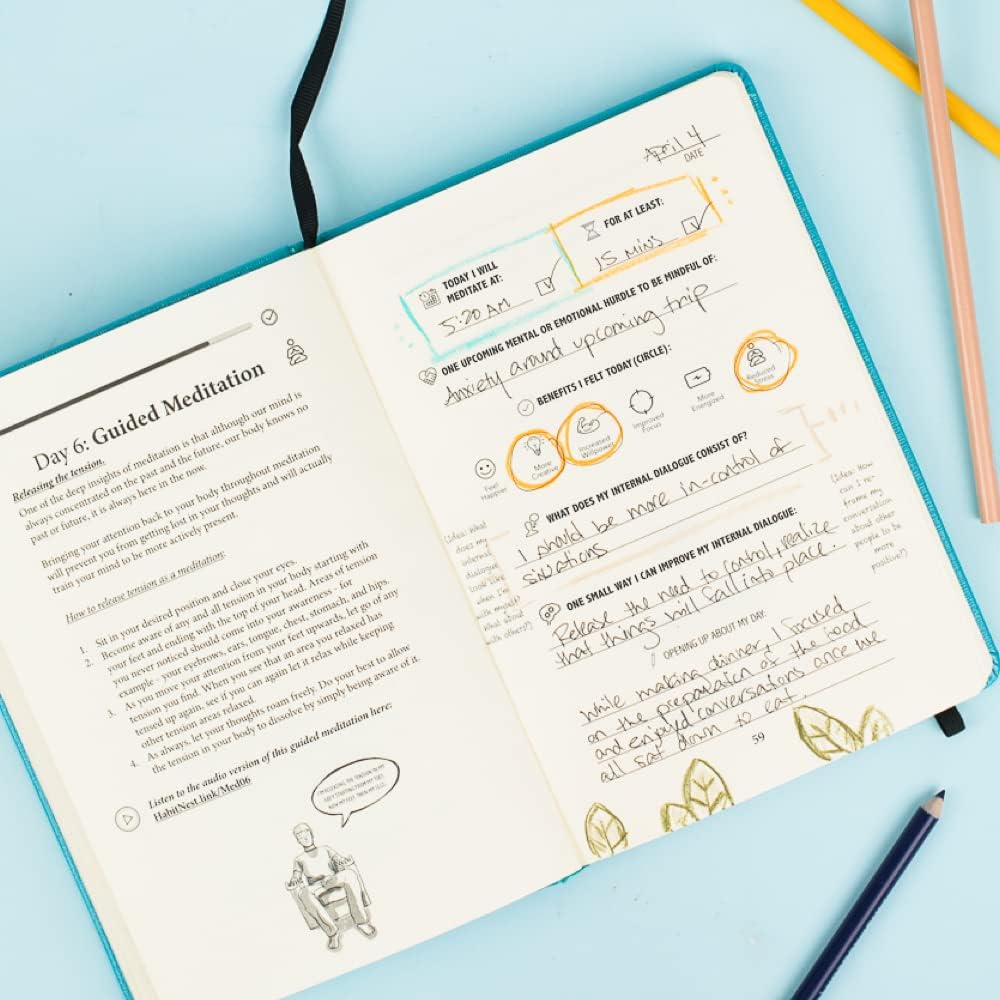 The Meditation Sidekick Journal - Meditation Books Meets Guided Journal! This Mindfulness Journal Helps You Meditate Effectively! Meditation Journal. Habit Journal Meditation for Beginners.