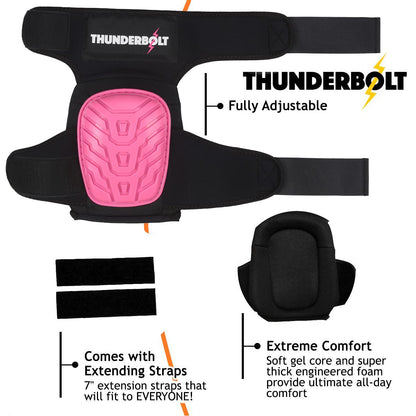 Knee Pads for Women for Work for Flooring, Gardening, Cleaning, Tile Work, with Comfortable Gel Cushion and Anti-Slip Straps