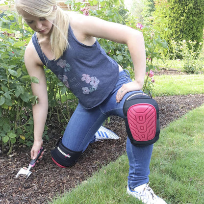 Knee Pads for Women for Work for Flooring, Gardening, Cleaning, Tile Work, with Comfortable Gel Cushion and Anti-Slip Straps