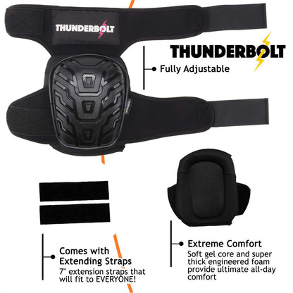 Knee Pads for Women for Work for Flooring, Gardening, Cleaning, Tile Work, with Comfortable Gel Cushion and Anti-Slip Straps