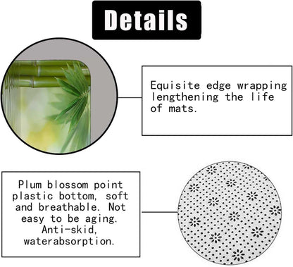 4PCS Spa Zen Shower Curtain Sets with Rugs, White Shower Curtain, Pink Floral Orchid Lotus Water Lily Stone Bamboo Water Reflection Yoga Massage Relaxing Spiritual Meditation Bathroom Decor
