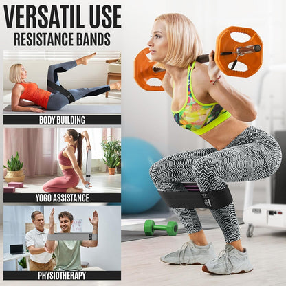 Fabric Resistance Bands for Working Out, Exercise Bands for Glutes and Legs