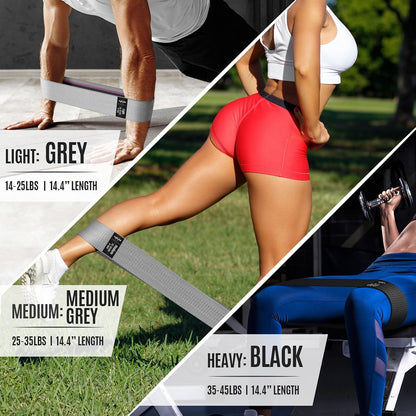 Fabric Resistance Bands for Working Out, Exercise Bands for Glutes and Legs