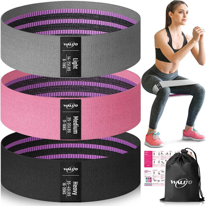Fabric Resistance Bands for Working Out, Exercise Bands for Glutes and Legs