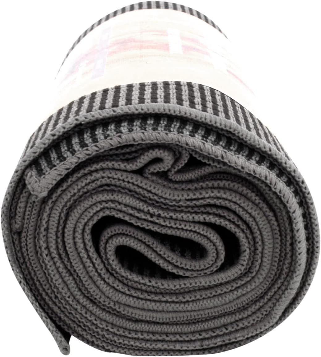 Yoga Towel - Graphite - Soft, Absorbent, Fast Drying, Non-Slip Backing, use by iteself or Over a Yoga mat, hot Yoga, Helps with Slippery Hands and feet