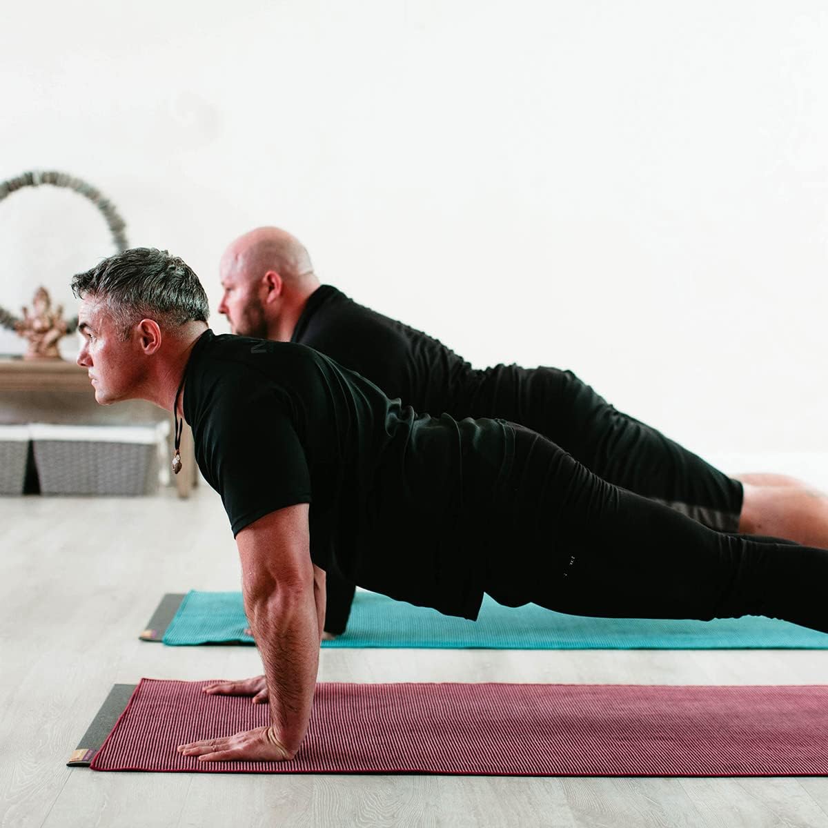 Yoga Towel - Graphite - Soft, Absorbent, Fast Drying, Non-Slip Backing, use by iteself or Over a Yoga mat, hot Yoga, Helps with Slippery Hands and feet
