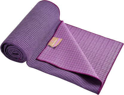 Yoga Towel - Graphite - Soft, Absorbent, Fast Drying, Non-Slip Backing, use by iteself or Over a Yoga mat, hot Yoga, Helps with Slippery Hands and feet