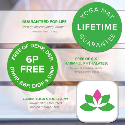 Yoga Mat Classic Print, 4mm Non-Slip Mat