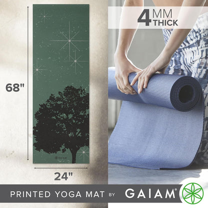 Yoga Mat Classic Print, 4mm Non-Slip Mat