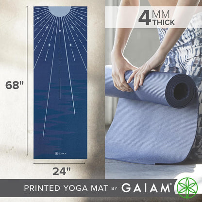 Yoga Mat Classic Print, 4mm Non-Slip Mat