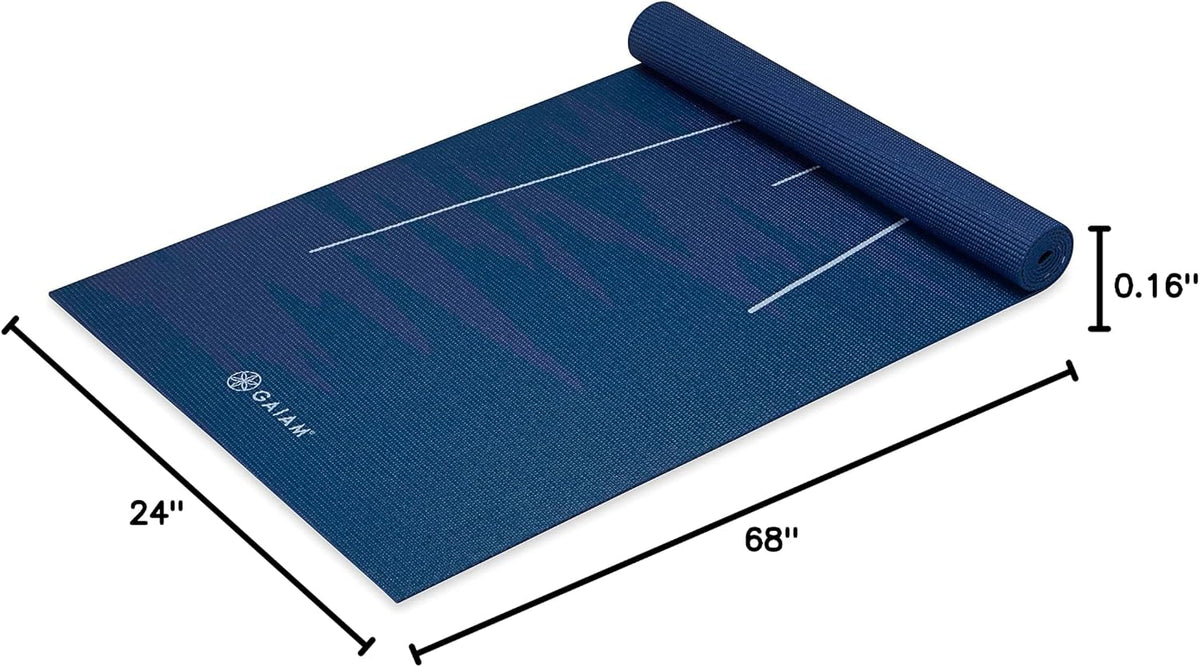 Yoga Mat Classic Print, 4mm Non-Slip Mat