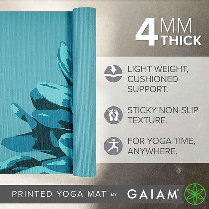 Yoga Mat Classic Print, 4mm Non-Slip Mat